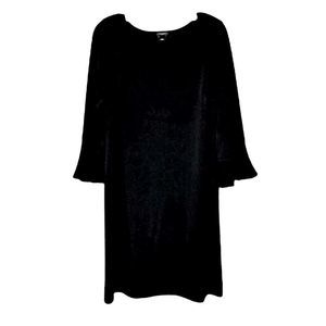 ANN TAYLOR Black Bell Sleeve Dress Size 8